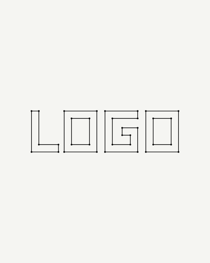 5K brandmark shown in the Logo reveal treatment